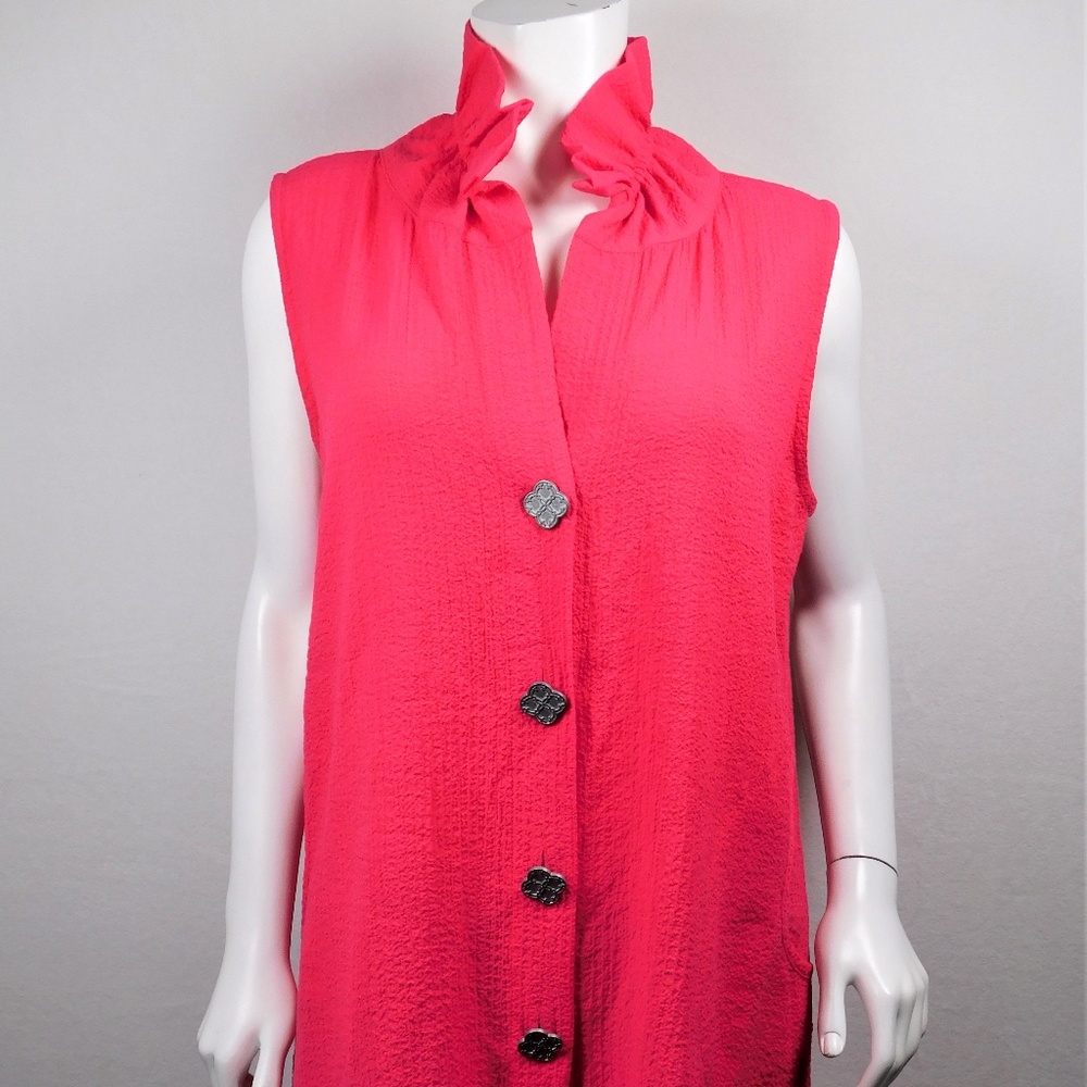 Soft Surroundings Ruffle Tunic Dress Top M